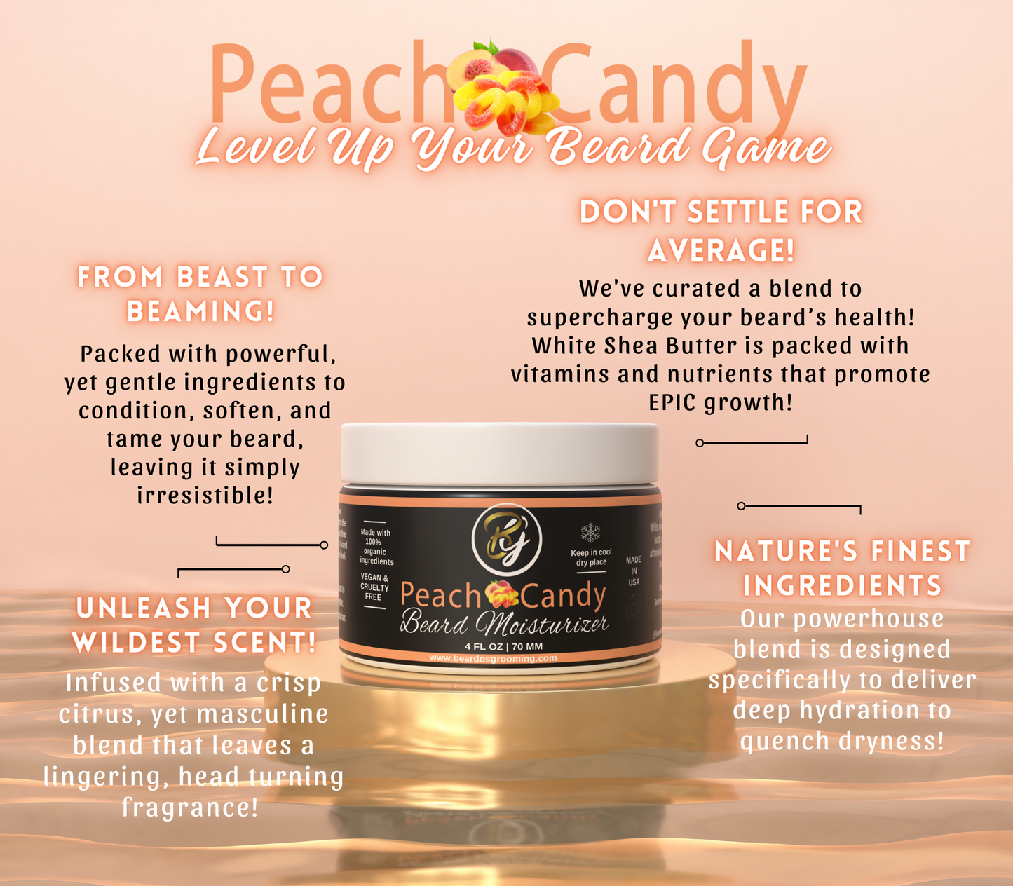 Peach Candy (Beard Moisturizer)